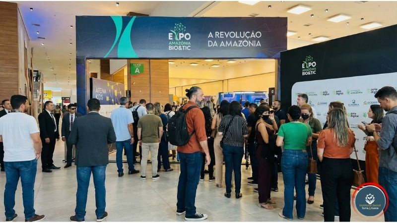 Stand do Projeto Sinal de Origem na ExpoAmazônia Bio&TIC