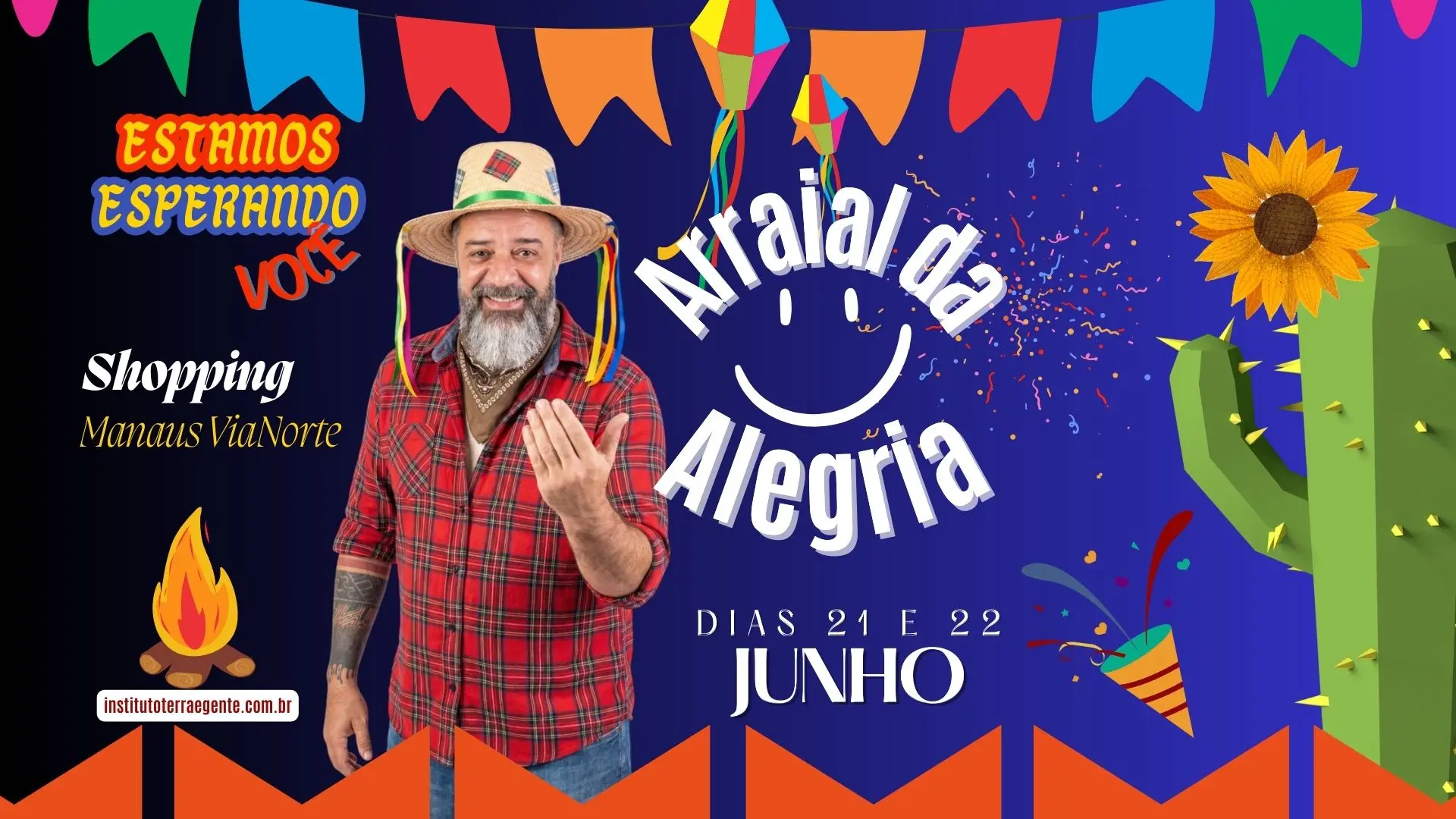 Decoração de bandeirinhas e festas juninas